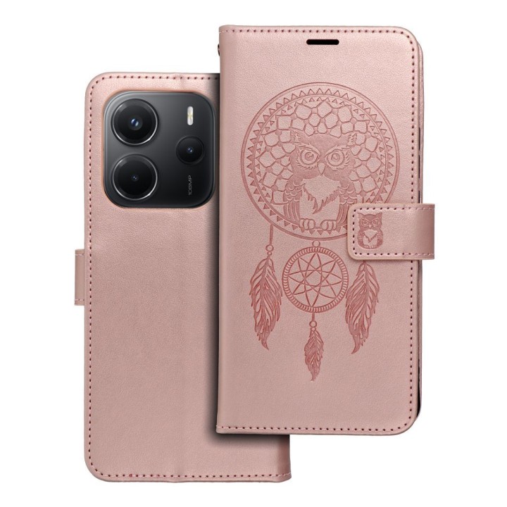 Flip case for Xiaomi Redmi NOTE 14 5G Mezzo Book dreamcatcher rose gold