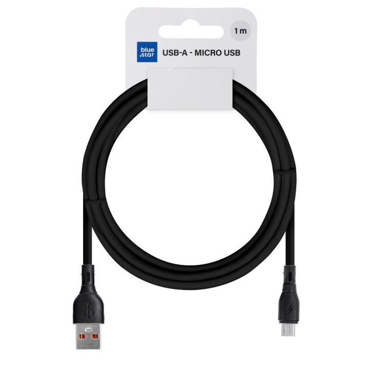 Кабель USB A для Micro USB Blue Star 2A ECO 1 m PJ68-23-2 чорний