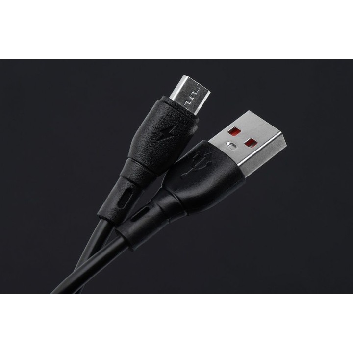 Cable USB A for Micro USB Blue Star 2A ECO 1 m PJ68-23-2 black