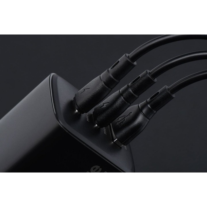 USB-C to USB-C cable Blue Star 3A 60W ECO 1 m PJ73-13-3 black