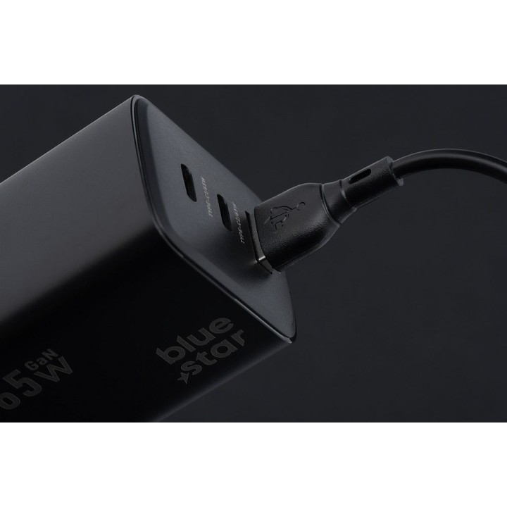 Кабель USB A для Micro USB Blue Star 2A ECO 1 m PJ68-23-2 чорний