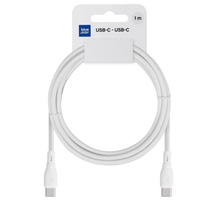 Кабель USB-C – USB-C Blue Star 3A 60W ECO 1 m PJ73-13-3 белый
