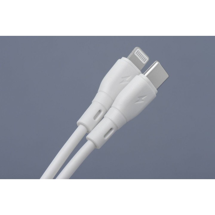 Cable USB C to Lightning Blue Star 2,4A 27W ECO 1 m PJ72-18-3 white