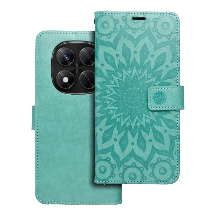 Flip case for Xiaomi Redmi NOTE 14 PRO 5G / 14 PRO PLUS 5G Mezzo Book mandala green