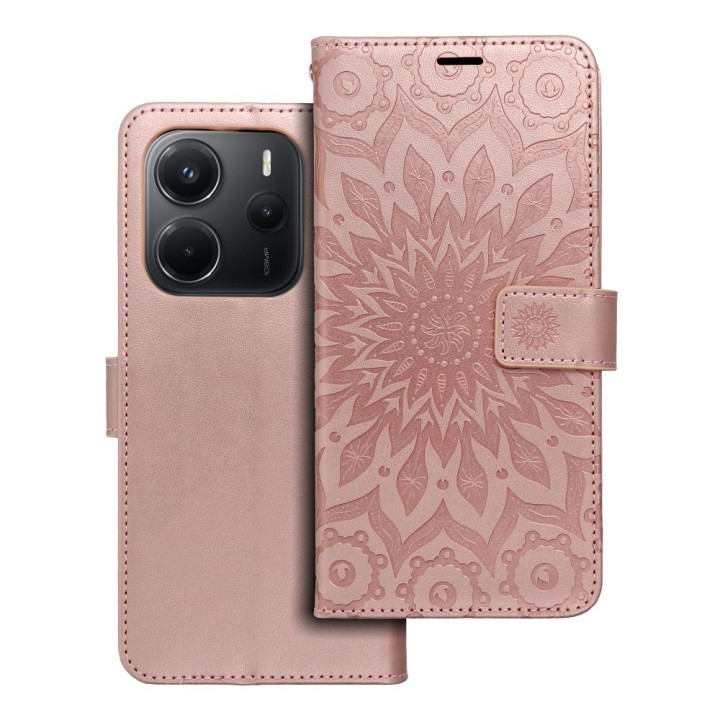 Flip case for Xiaomi Redmi NOTE 14 5G Mezzo Book mandala rose gold