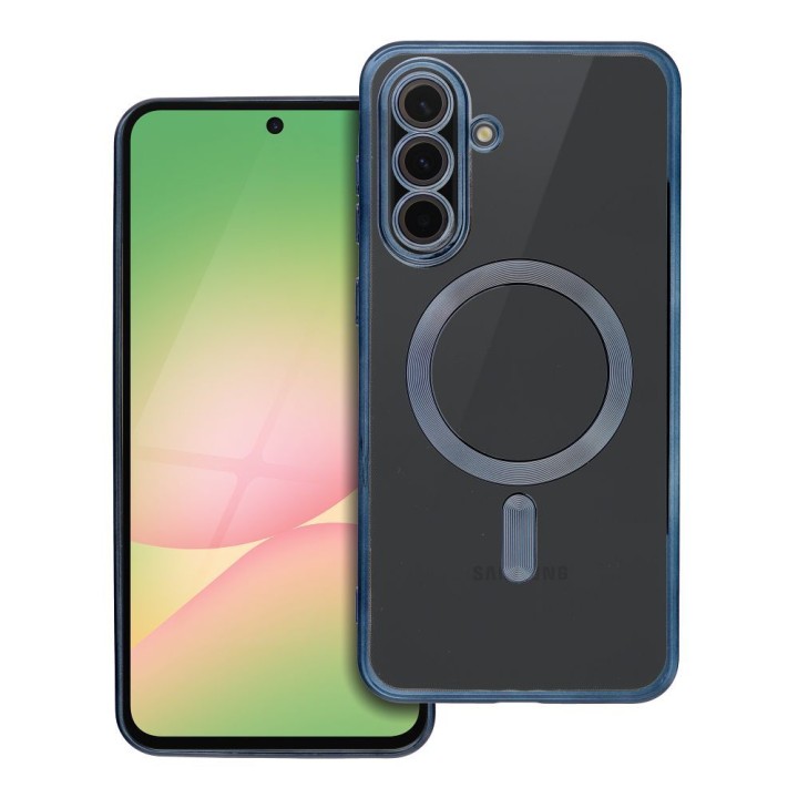 Etui na Samsung A56 Electro Mag Cover zgodne z MagSafe tytanowo niebieskie