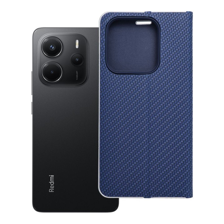 Flip case for Xiaomi Redmi NOTE 14 5G Luna Book Carbon blue