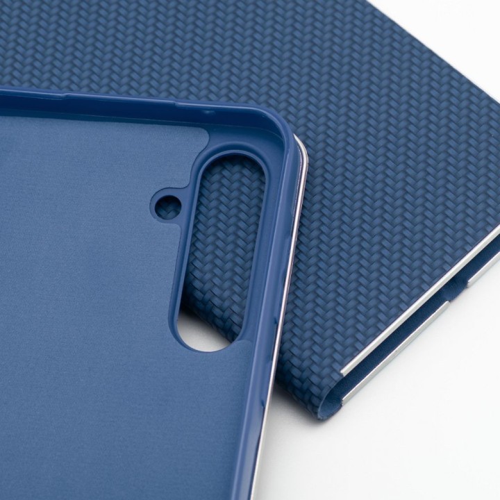 Чохол з клапаном для Xiaomi Redmi NOTE 14 5G Luna Book Carbon синій