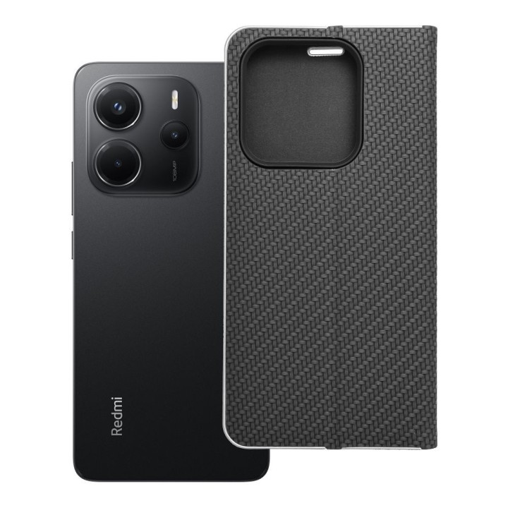 Flip case for Xiaomi Redmi NOTE 14 5G Luna Book Carbon black