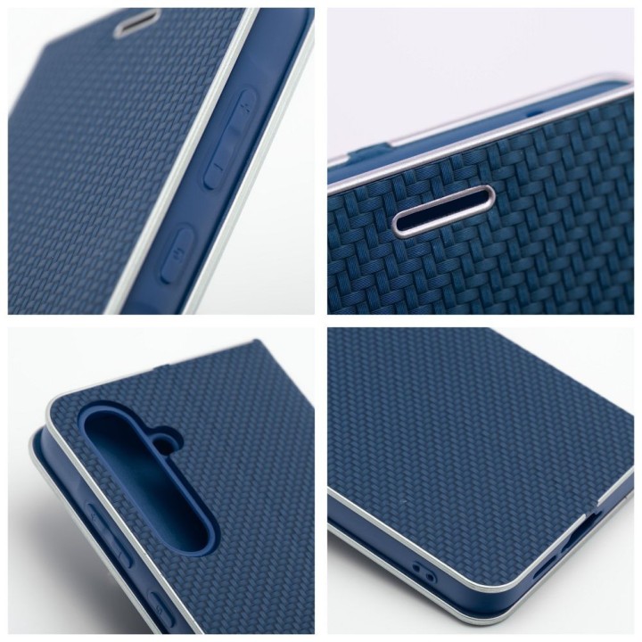 Чохол з клапаном для Xiaomi Redmi NOTE 14 PRO 5G / 14 PRO PLUS 5G Luna Book Carbon синій
