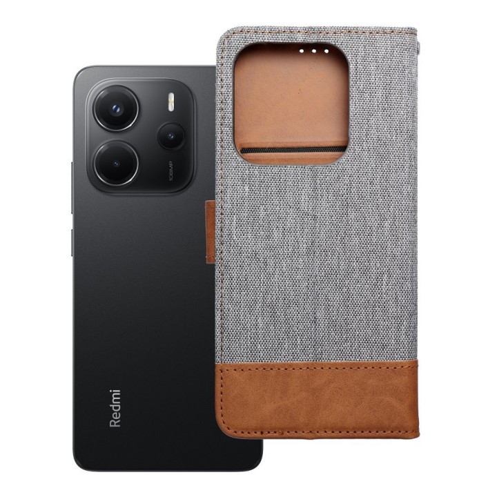 Flip case for Xiaomi Redmi NOTE 14 5G Jeans Book grey
