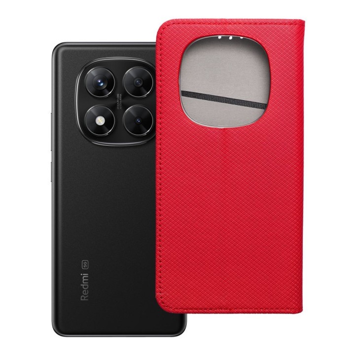 Чехол с клапаном для Xiaomi Redmi NOTE 14 PRO 5G / 14 PRO PLUS 5G Smart Case Book красный