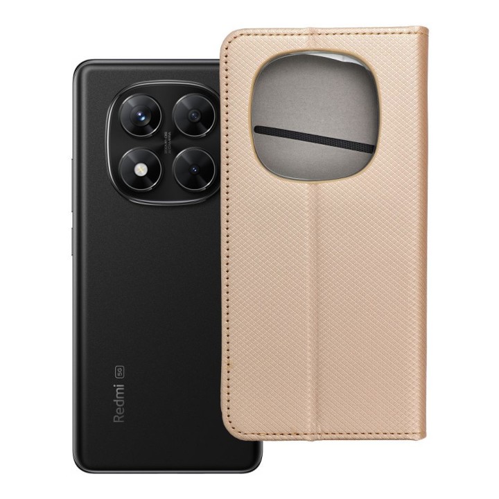 Чохол з клапаном для Xiaomi Redmi NOTE 14 PRO 5G / 14 PRO PLUS 5G Smart Case Book золотий