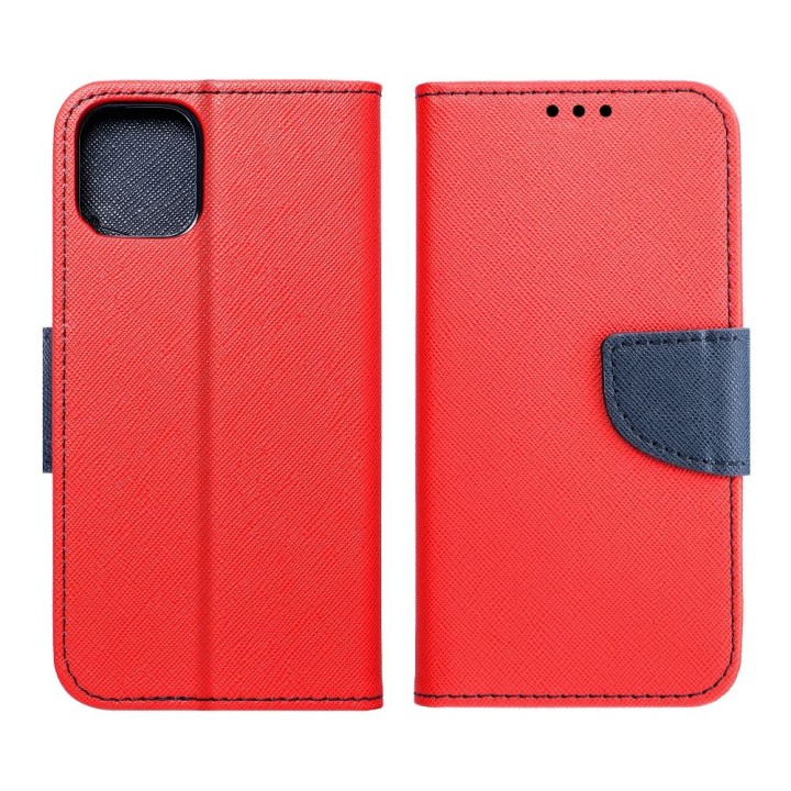 Etui z klapką na Xiaomi Redmi NOTE 14 5G Fancy Book czerwono-granatowe