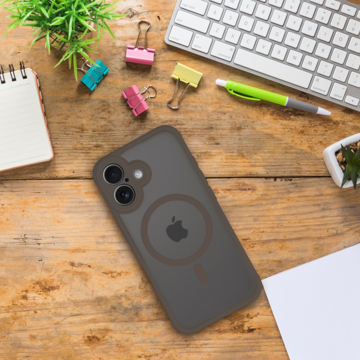 Чохол для Samsung S25 PLUS Full Matte Mag Cover сумісний із MagSafe коричневий