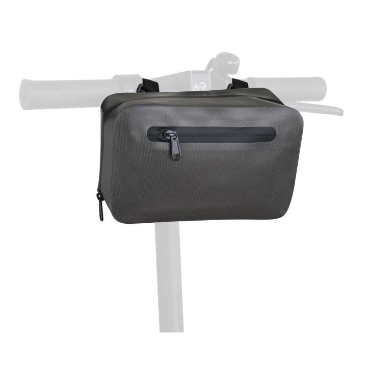 Waterproof handlebar bag for bicycle / scooter with zipper FSBFB-674 blue