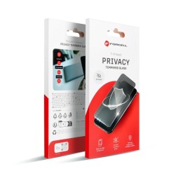 Закаленное стекло для iPhone X / XS / 11 PRO Forcell Privacy Glass черное