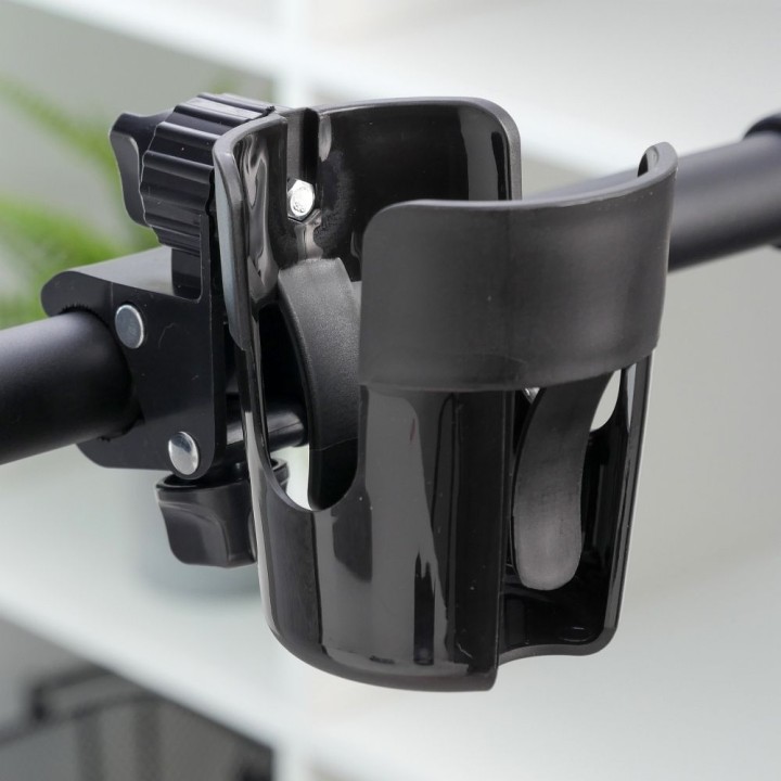 Water bottle holder with mounting kit FSCGE-105 black