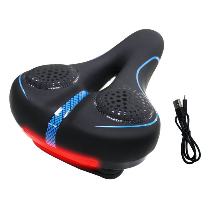 Bicycle saddle with built-in light LED FSBSD-232-1 black