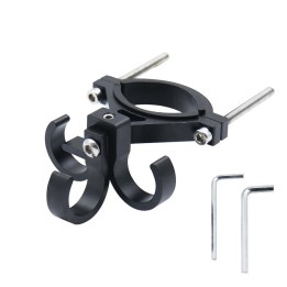 Triple aluminium shopping bag hook holder for bicycle / scooter FS366-001 black