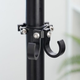 Double aluminium shopping bag hook holder for bicycle / scooter FS366-005 black