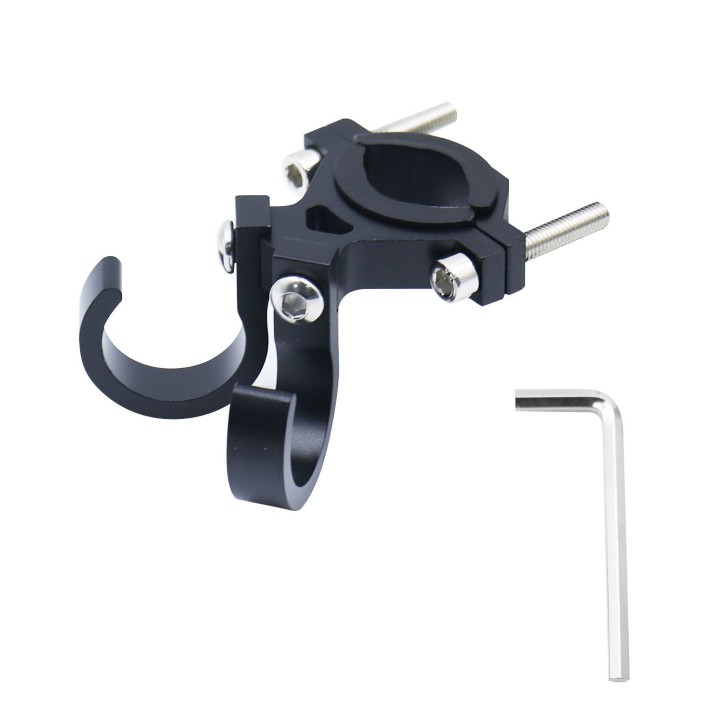 Double aluminium shopping bag hook holder for bicycle / scooter FS366-005 black