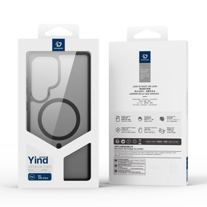 DUX DUCIS чехол YIND совместимый с Magsafe для SAMSUNG S25 Ultra черный