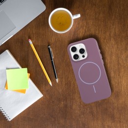 Etui na iPhone 16 PLUS Premium Glossy Mag Cover zgodny z MagSafe i Camera Control button fioletowe