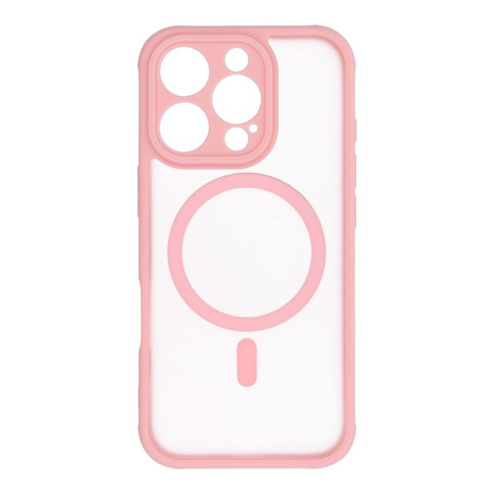 Case for iPhone 16 PRO Full Matte Mag Cover MagSafe compatible light pink