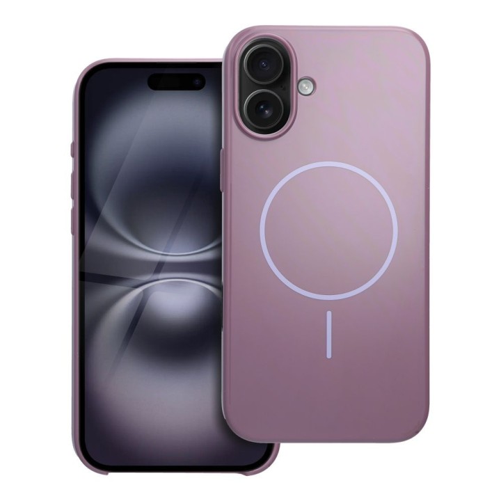 Case for iPhone 16 PLUS Premium Glossy Mag Cover MagSafe compatible and Camera Control button purple
