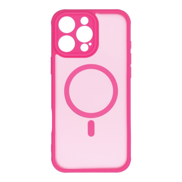 Case for iPhone 16 PRO MAX Full Matte Mag Cover compatible with MagSafe pink