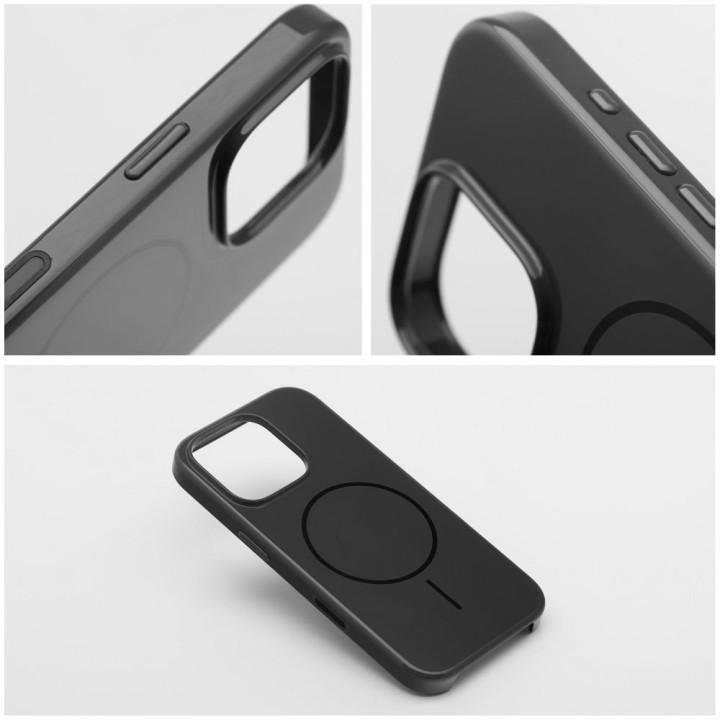 Etui na iPhone 16 PLUS Premium Glossy Mag Cover zgodne z MagSafe Camera Control button czarne