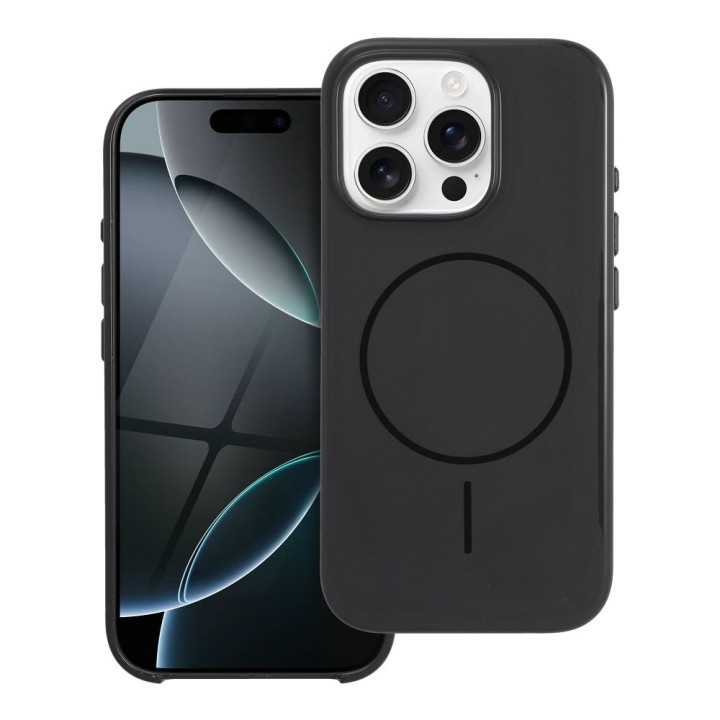 Etui na iPhone 16 PLUS Premium Glossy Mag Cover zgodne z MagSafe Camera Control button czarne