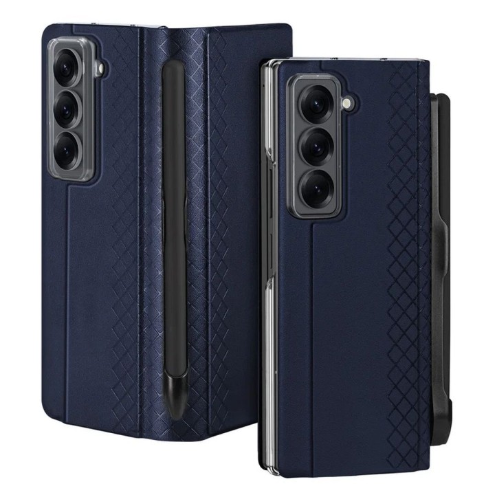 DUX DUCIS case BRIL with a stylus holder for SAMSUNG Z Fold SE/W25 blue