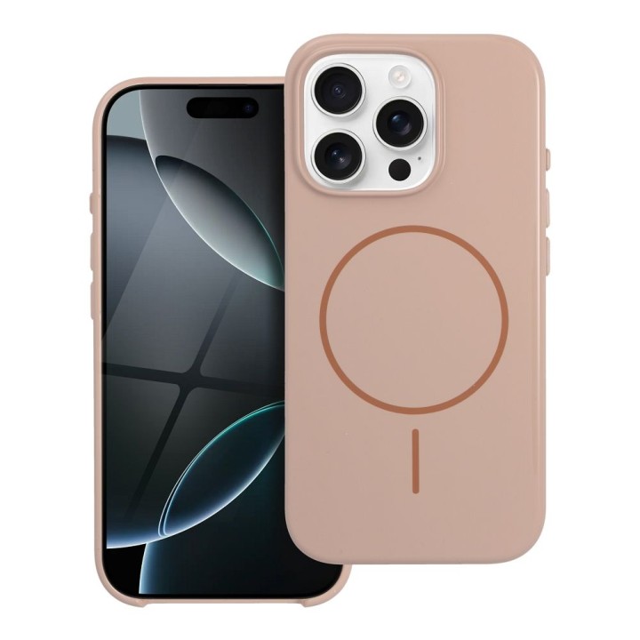 Etui na iPhone 16 PLUS Premium Glossy Mag Cover zgodny z MagSafe i Camera Control button pustynny złote