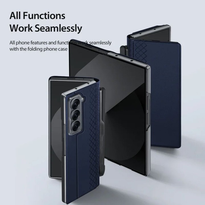 DUX DUCIS case BRIL with a stylus holder for SAMSUNG Z Fold SE/W25 blue