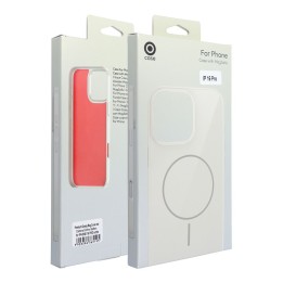 Чехол для iPhone 16 PLUS Premium Glossy Mag Cover совместимый с MagSafe и Camera Control button белый
