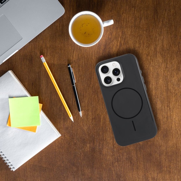 Чехол для iPhone 16 PLUS Premium Glossy Mag Cover совместимый с MagSafe Camera Control button черный