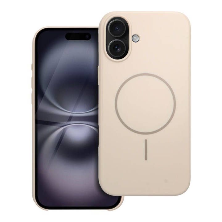 Case for iPhone 16 PLUS Premium Glossy Mag Cover compatible with MagSafe and Camera Control button white