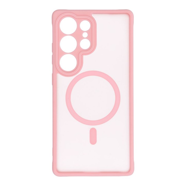 Case for Xiaomi Redmi Note 14 5G Full Matte Mag Cover compatible with MagSafe light pink