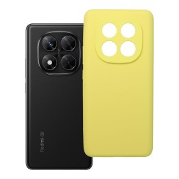 Чехол для Xiaomi Redmi Note 14 PRO 5G Silicone 2mm (camera protection) желтый