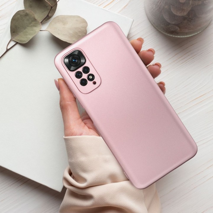 Чехол для Xiaomi Redmi Note 14 PRO 5G Metallic розовый