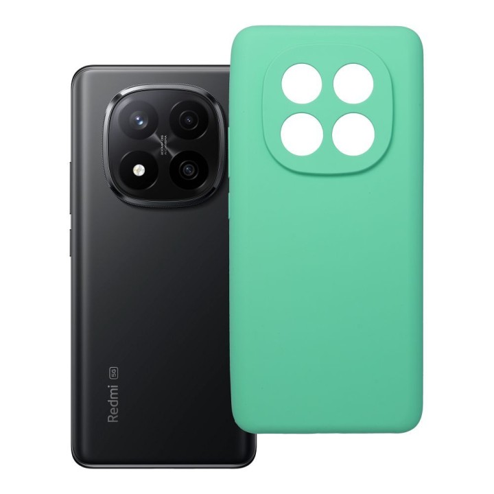 Etui na Xiaomi Redmi Note 14 PRO PLUS 5G Silicone 2mm (camera protection) miętowe