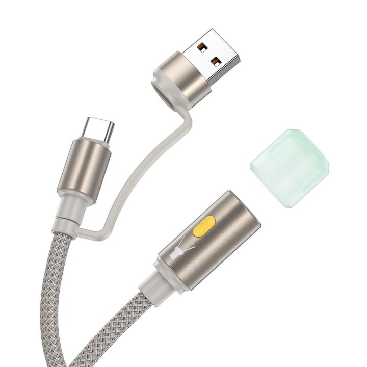 Кабель USB A / USB C для LED light Hoco 0,3 m UA38C золотой