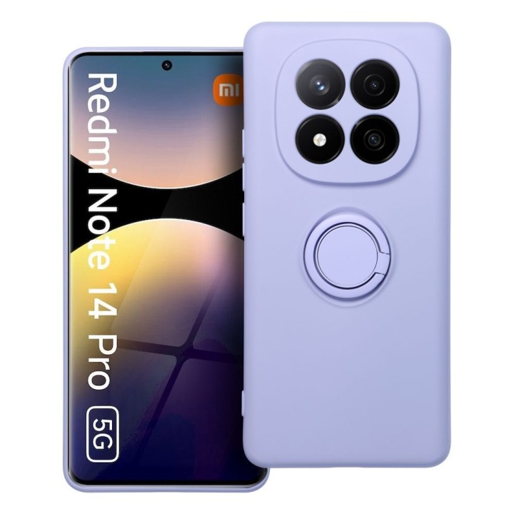Case for Xiaomi Redmi Note 14 PRO 5G Silicone Ring purple