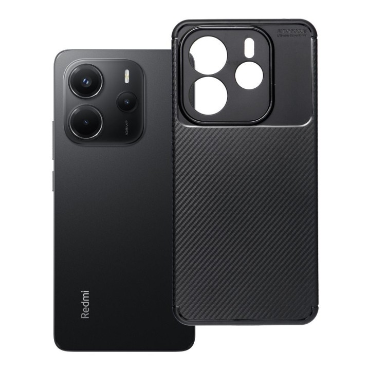 Чехол для Xiaomi Redmi Note 14 5G Carbon Premium черный