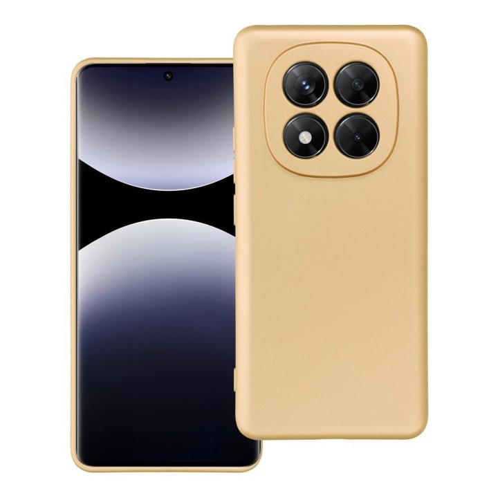 Чохол для Xiaomi Redmi Note 14 PRO PLUS 5G Metallic золотий