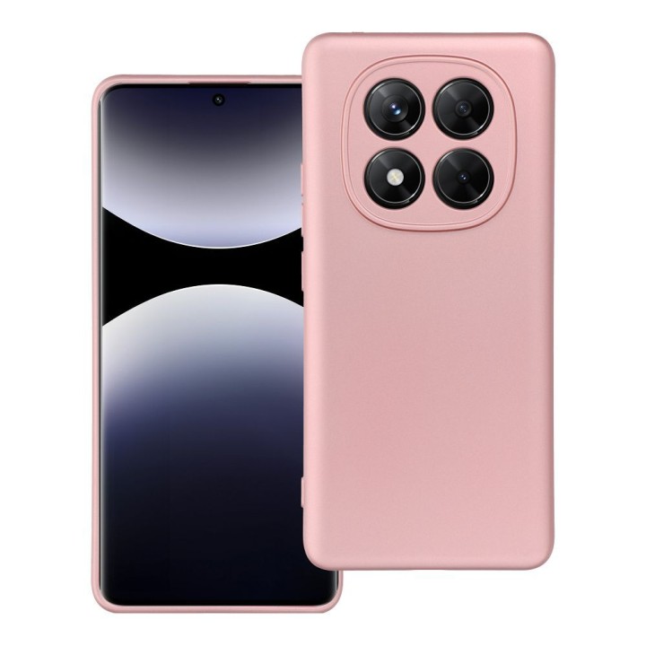 Чохол для Xiaomi Redmi Note 14 PRO 5G Metallic рожевий