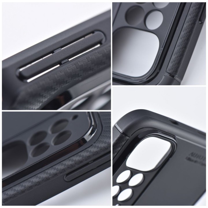 Чехол для Xiaomi Redmi Note 14 PRO PLUS 5G Carbon Premium черный