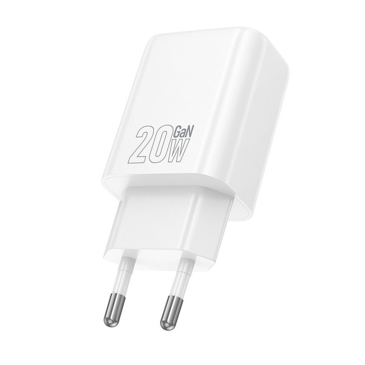 Wall charger for phone Hoco USB C QC PD 20W N60 white